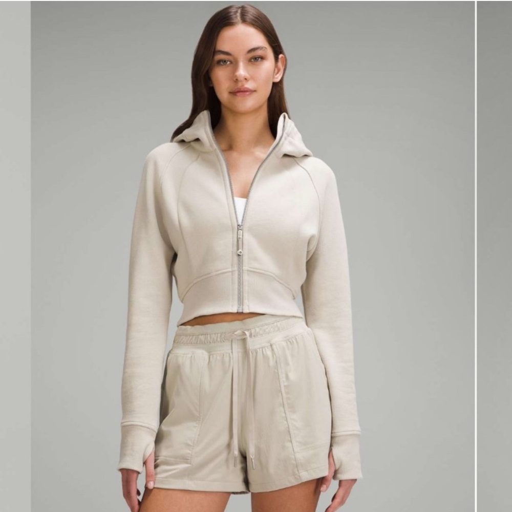 Lululemon full-zip cropped hoodie